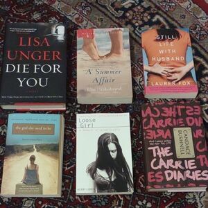 Collection of Six Fiction Books - Romance Books